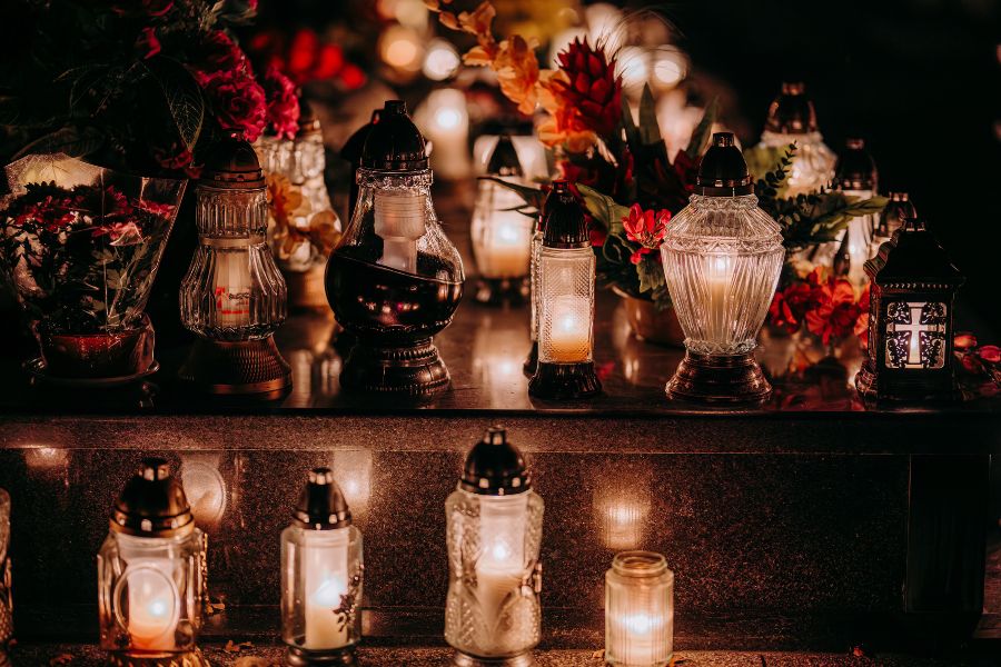 Wkłady zimowe i znicze LED Kamiz24